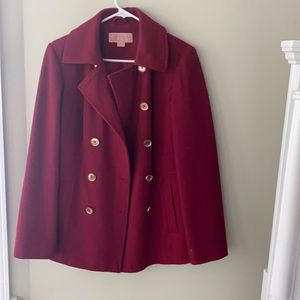 4 for $16//  Michael Kors Red Pea Coat | Size 6